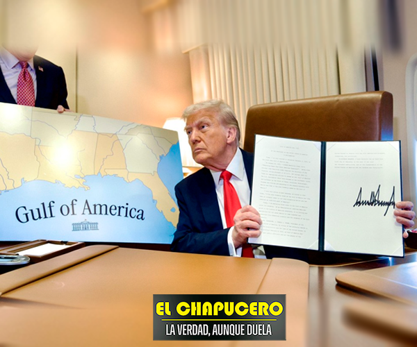 Trump declara el «Día del Golfo» mientras sobrevuela México