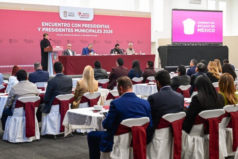 Delfina Gómez define prioridades con los 125 municipios mexiquenses para fortalecer seguridad y obra pública en 2026