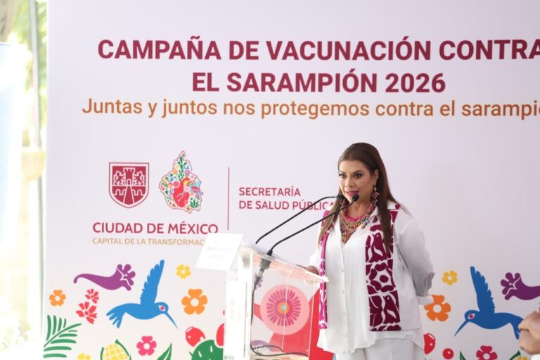Clara Brugada acelera la meta: 1.6 millones de vacunas para lograr inmunidad contra sarampión en un mes