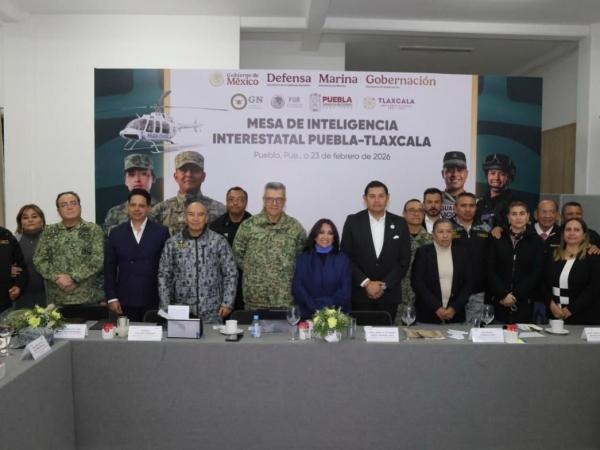 Gobierno de Puebla y Fuerzas Armadas sostienen mesa de inteligencia interestatal