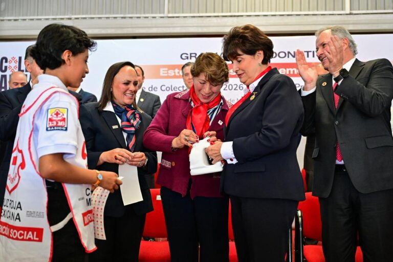 Convoca Gobernadora Delfina Gómez a la unidad y generosidad durante arranque de la Colecta Anual de Cruz Roja Mexicana en EdoMéx