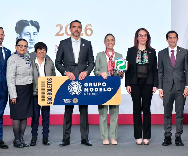 Sheinbaum y Grupo Modelo impulsan programa social rumbo al Mundial 2026