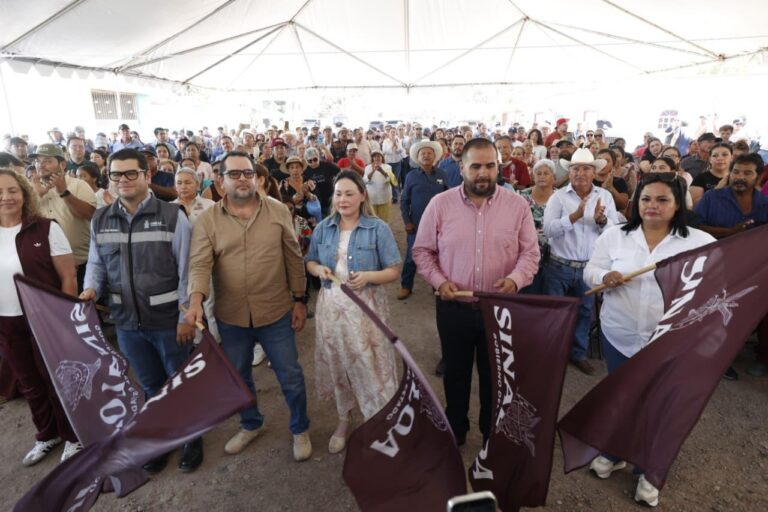 La gobernadora Yeraldine inaugura e inicia obras en San Ignacio, Sinaloa