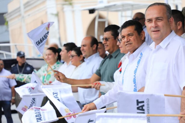 Entrega Gobernador Javier May 1,163 unidades de equipamiento para el fortalecimiento de las corporaciones de seguridad pública de los municipios