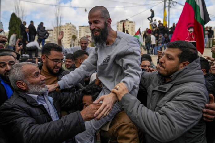 ORIENTE MEDIO-PRISIONEROS PALESTINOS LIBERADOS